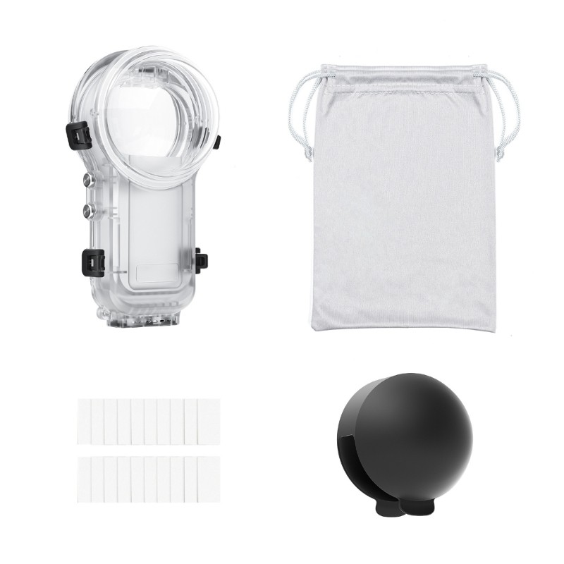 Shockproof PC Waterproof Case Fog Lens Cover For 360 Camera Accessories