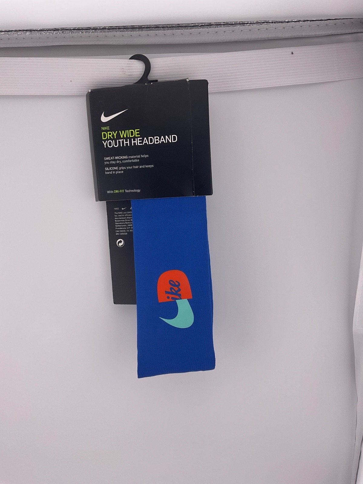 Nike Dry Wide Headband 3 Pack 2 Blue 1 Red