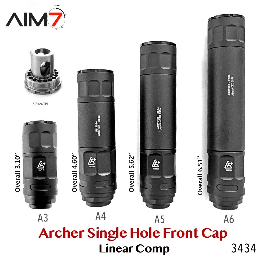 AIM7 ARCHER Single Port Linear Comp 223 30CAL 9mm 40CAL 22LR
