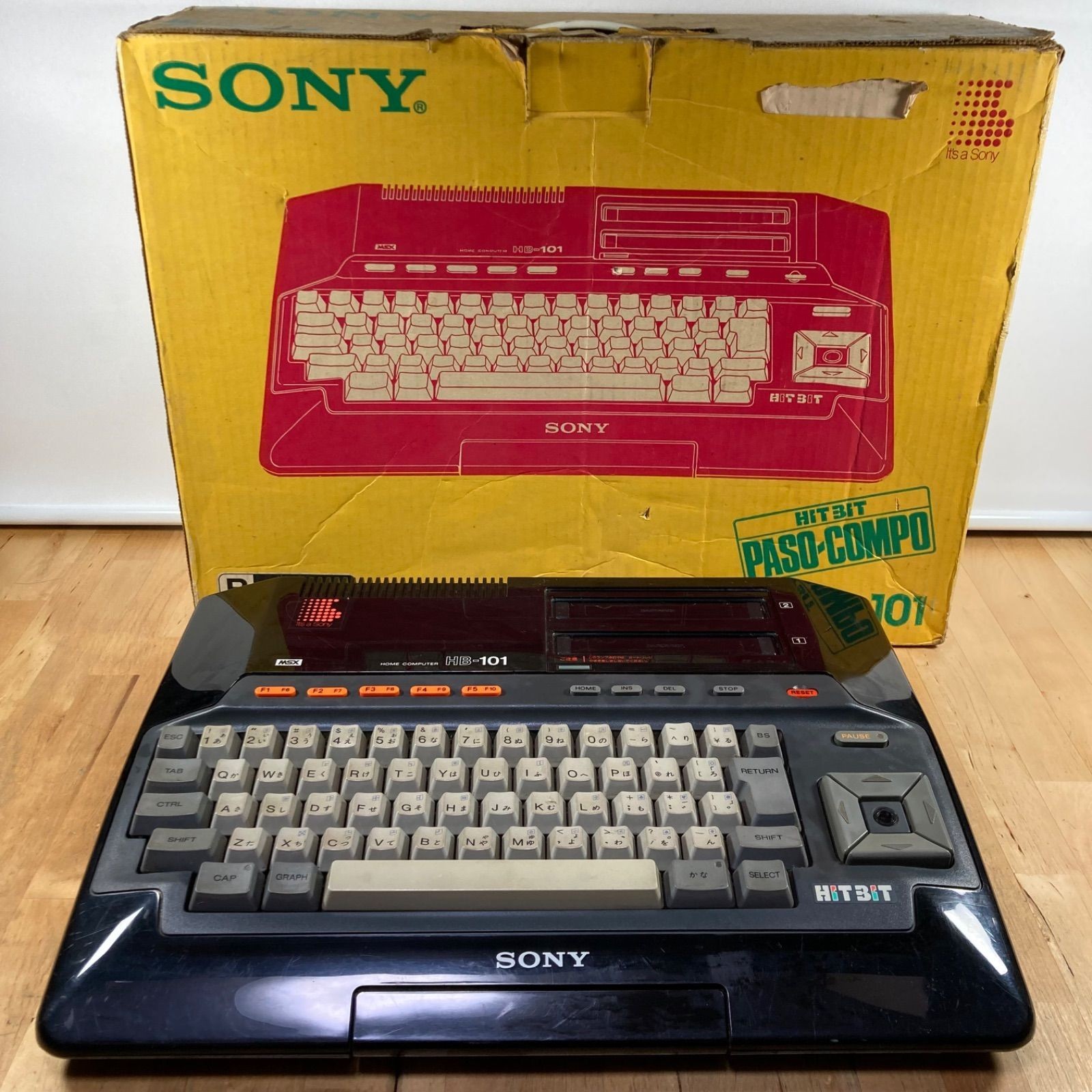Sony Hit Bit PASO-COMPO HB-101 MSX Home Computer Junk Boxed Untested
