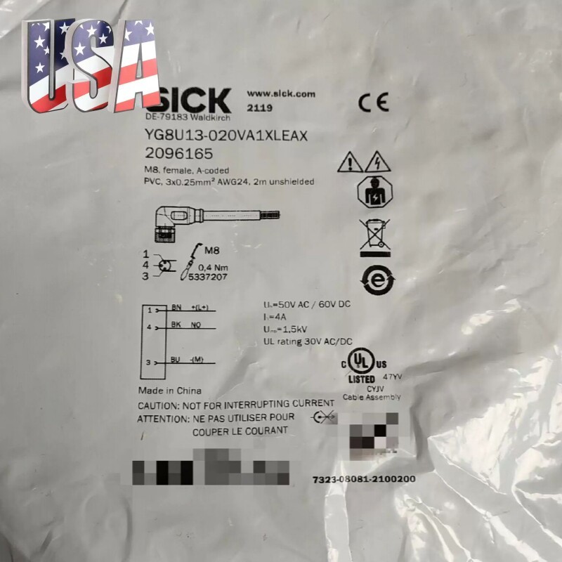 1PCS New SICK YG8U13-020VA1XLEAX 2096165 Cable