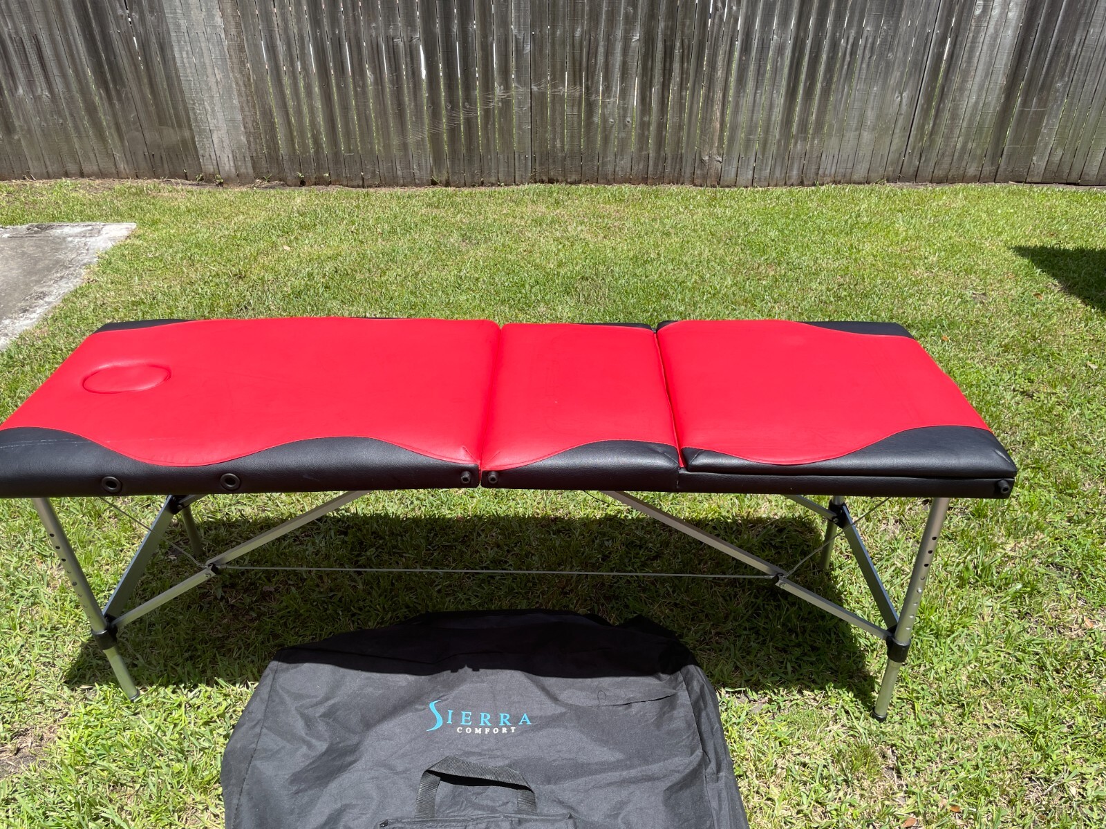Portable Massage Table with Accessories & Carrying Case