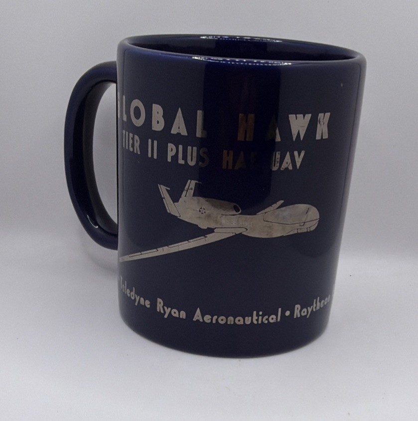 Global Hawk Tier II Plus HAE UAV USAF DARPA DARO COBALT SILVER MUG Raython E-Sys