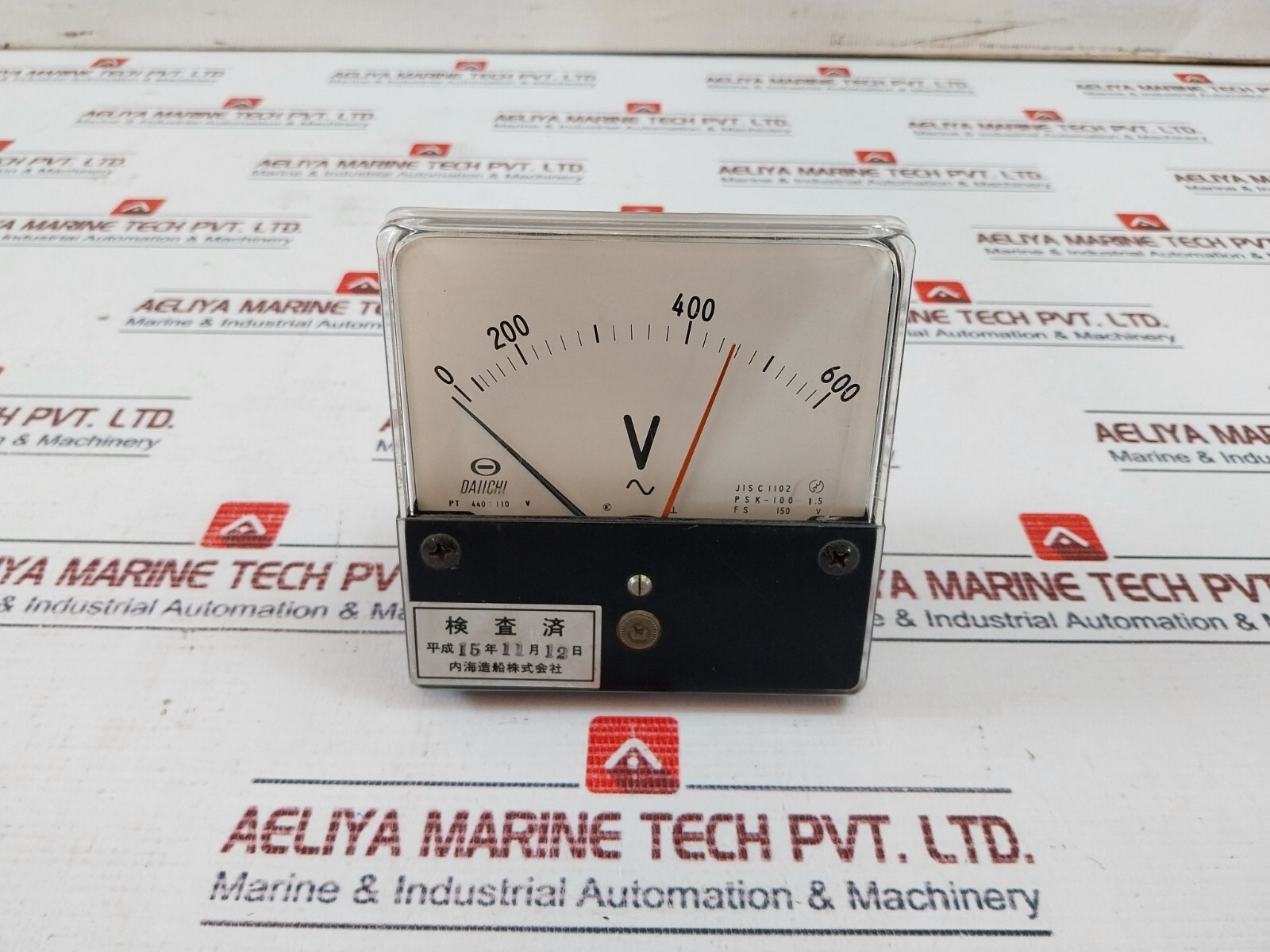 Daiichi JIS C 1102 Voltmeter 0-600V