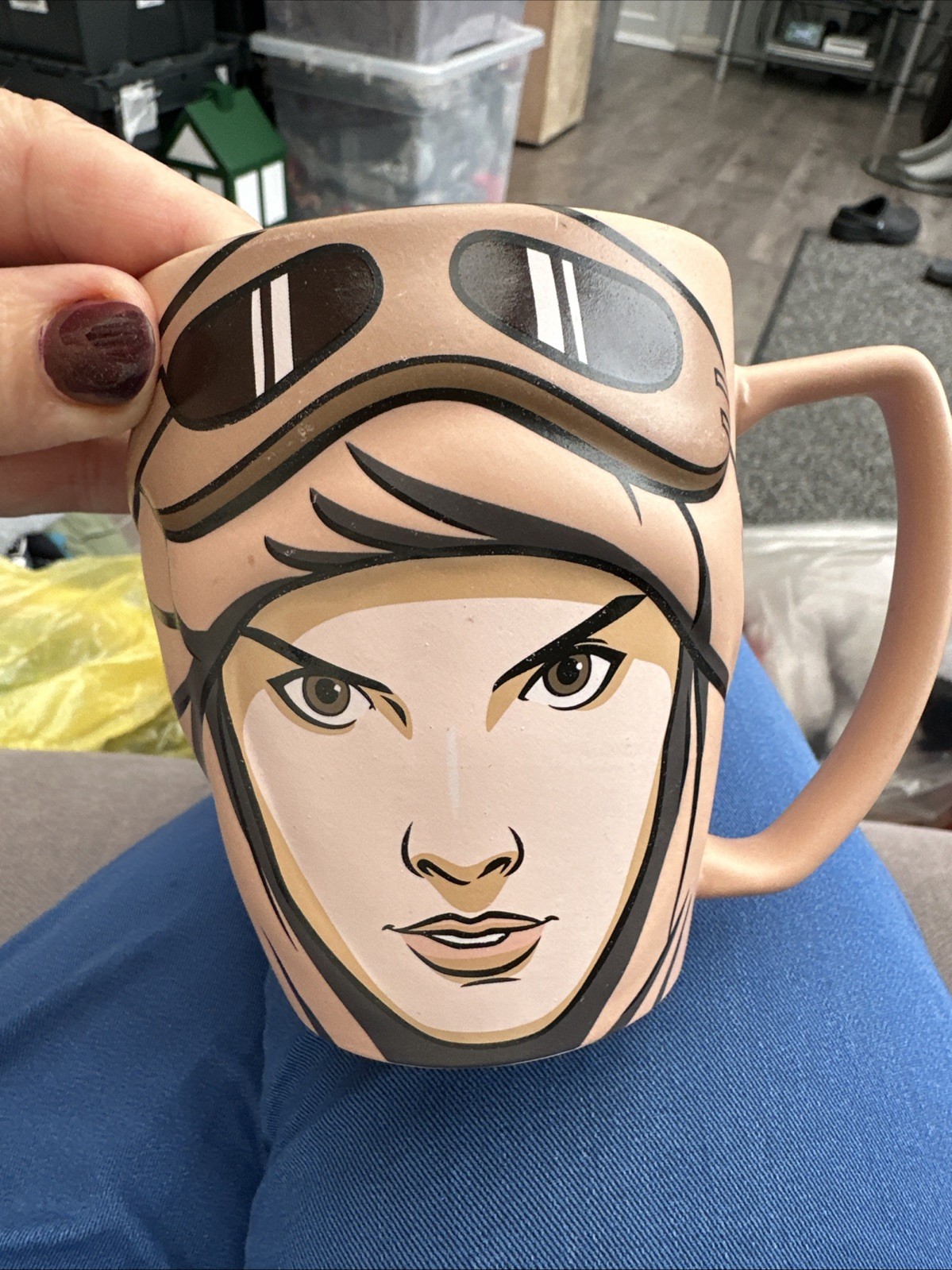 Disney Store Authentic Star Wars Rey Ceramic Coffee Tea Mug 3D