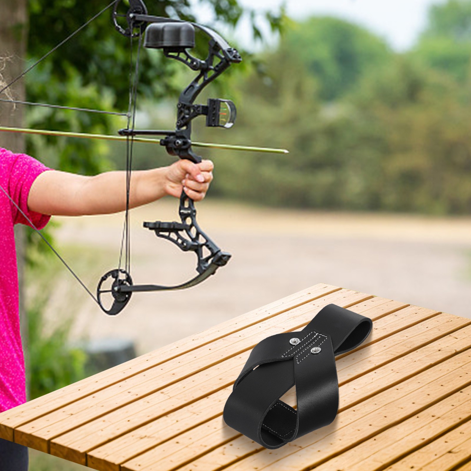 Premium Cowhide Waist Hanger for Compound Bows Rest and Support Solution