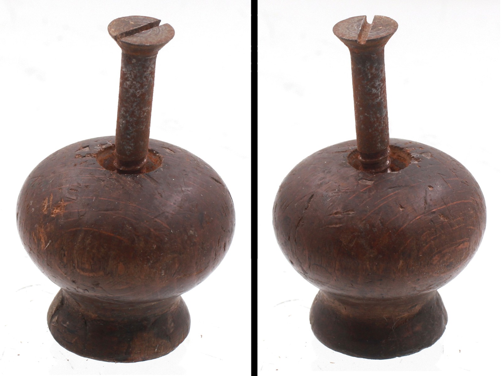 Orig. Turned Beech Front Knob for Stanley No. 22 Transitional Plane-mjdtoolparts