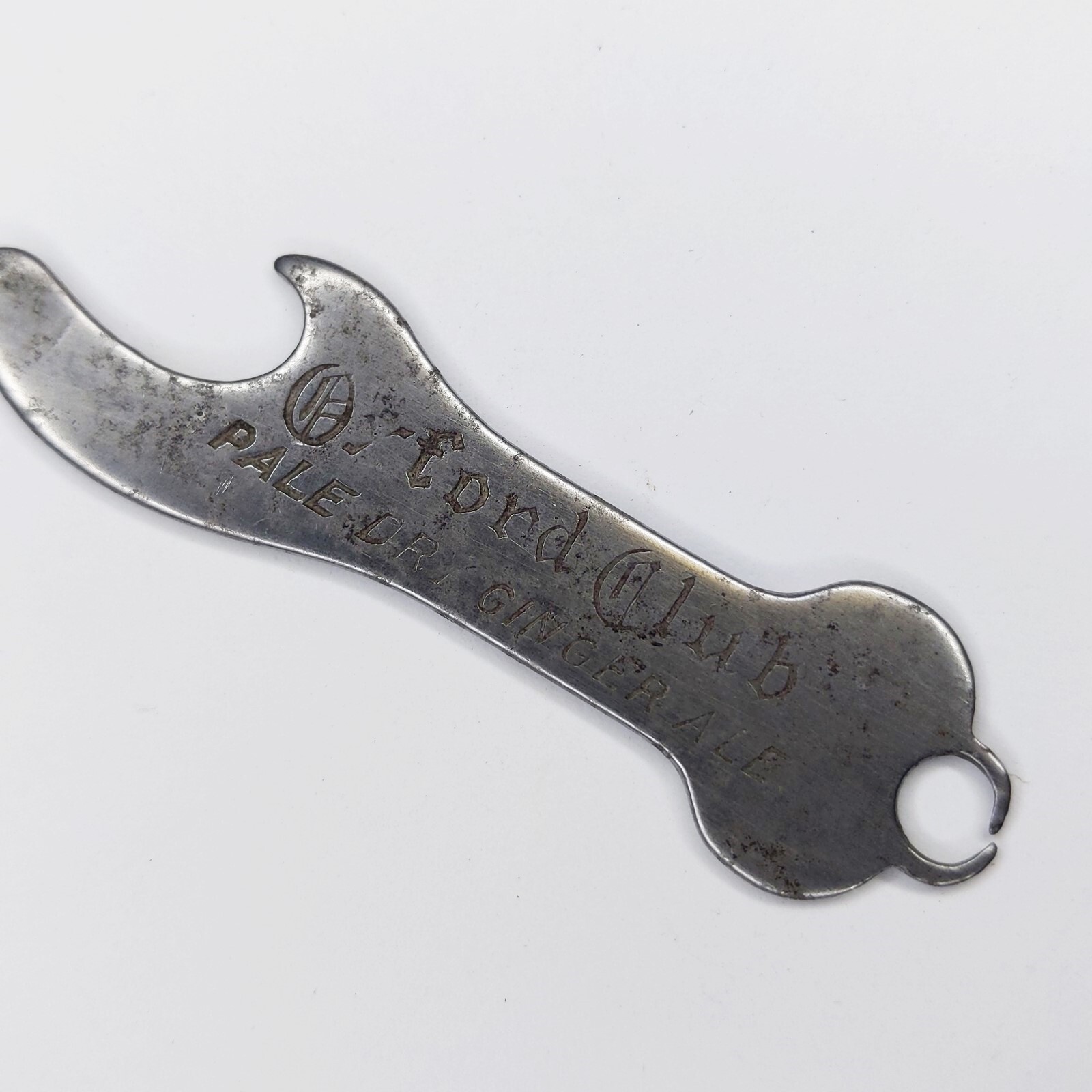 Vtg Oxford Club Pale Dry Ginger Ale Beer Can Bottle Opener Advertising Metal 6N