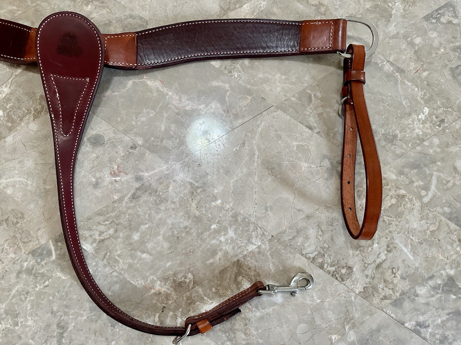 Billy Cook Western Leather Breast Collar Basket Weave Pattern 12974
