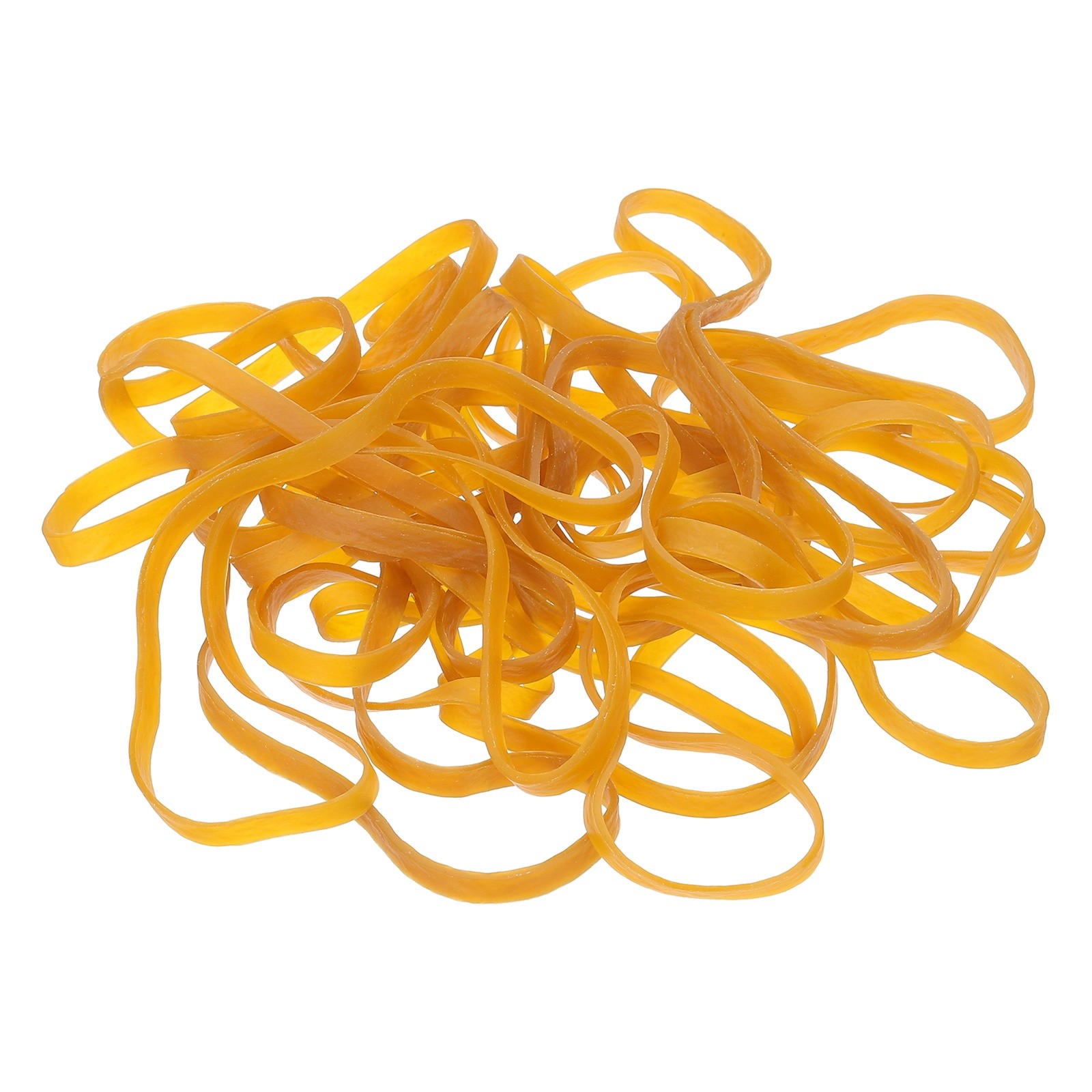120Pcs Rubber Bands, 7.87x0.24 Inch Elastic Bands for Office Supplies, Yellow