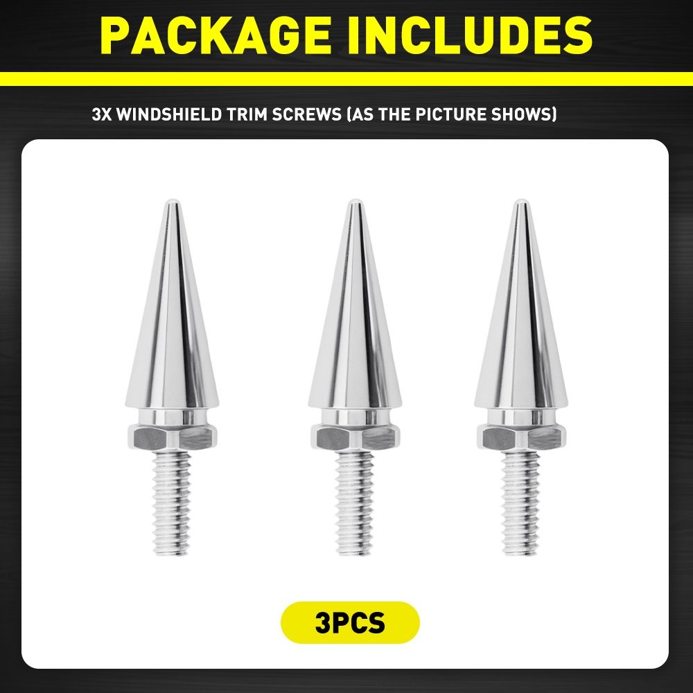 For Harley Touring Electra Glide 96-13 Spiked Windscreen Windshield Trim Bolts
