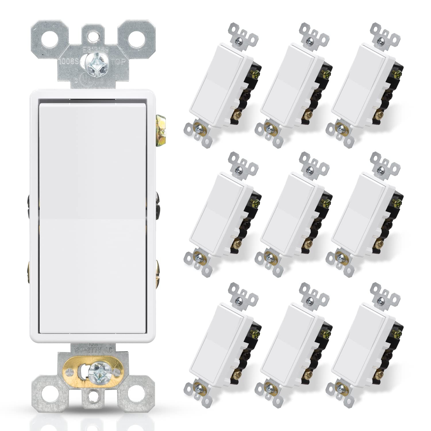 Elegrp 4 Way Decorative Light Switch, 15Amp, 120-277 Volt, Ac Decorato