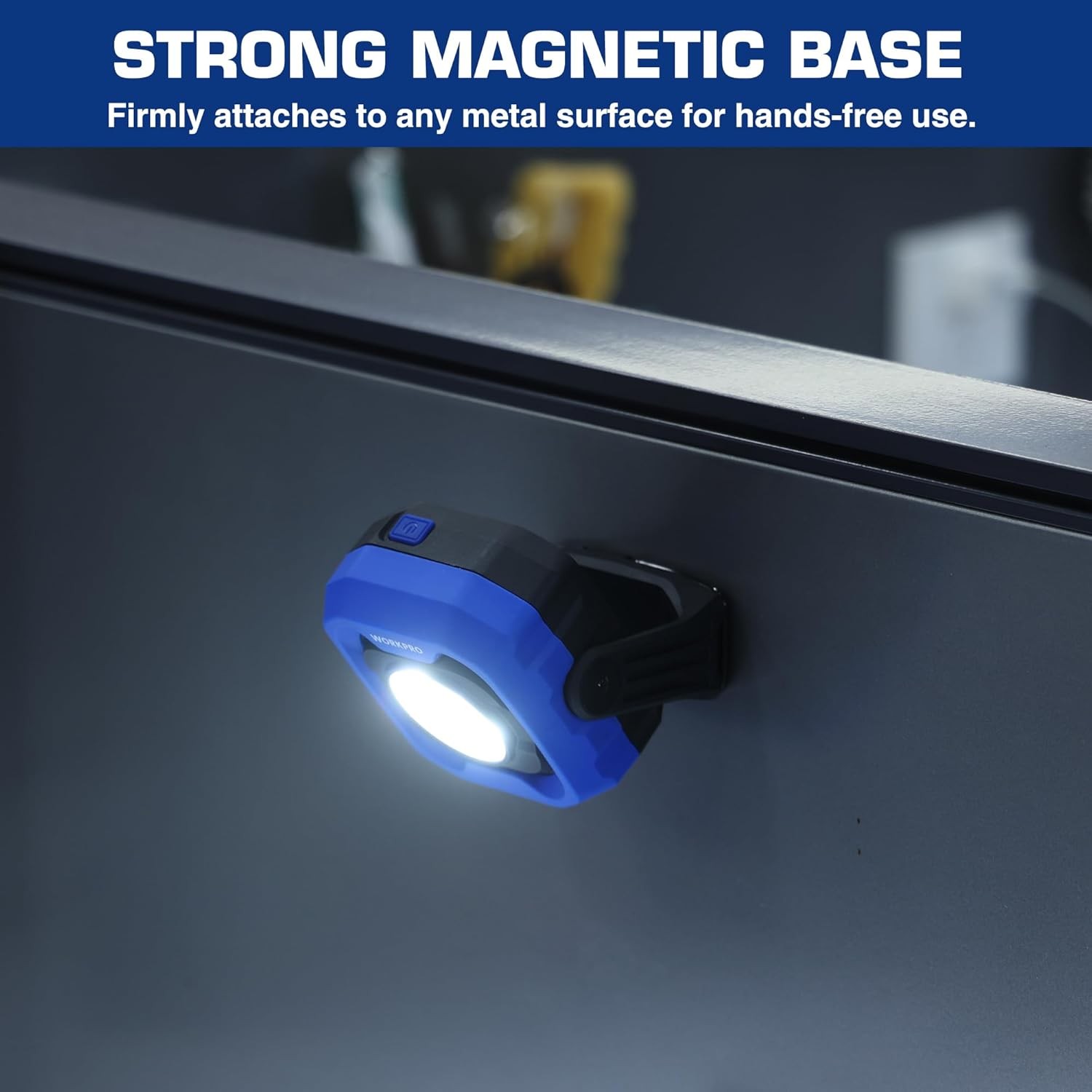 WORKPRO 1200LM LED Magnetic Light Rechargeable Work Light Portable Flood Lamp