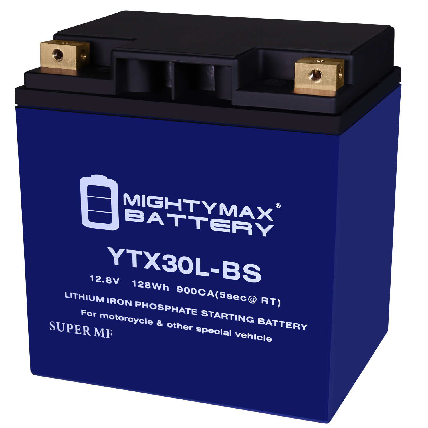 Mighty Max YTX30L-BS Lithium Battery compatible with Harley-Davidson Powersport