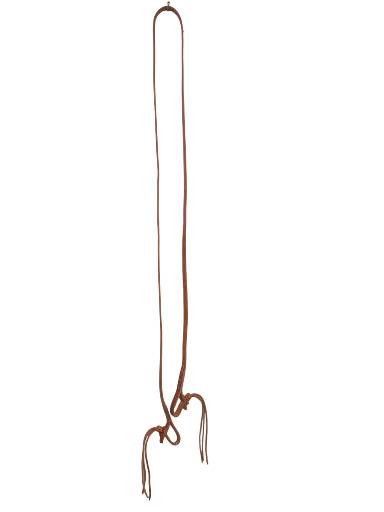 Berlin Custom Leather Single Rattlesnake Roper Rein 5/8 inch Wide x 8 Ft Long