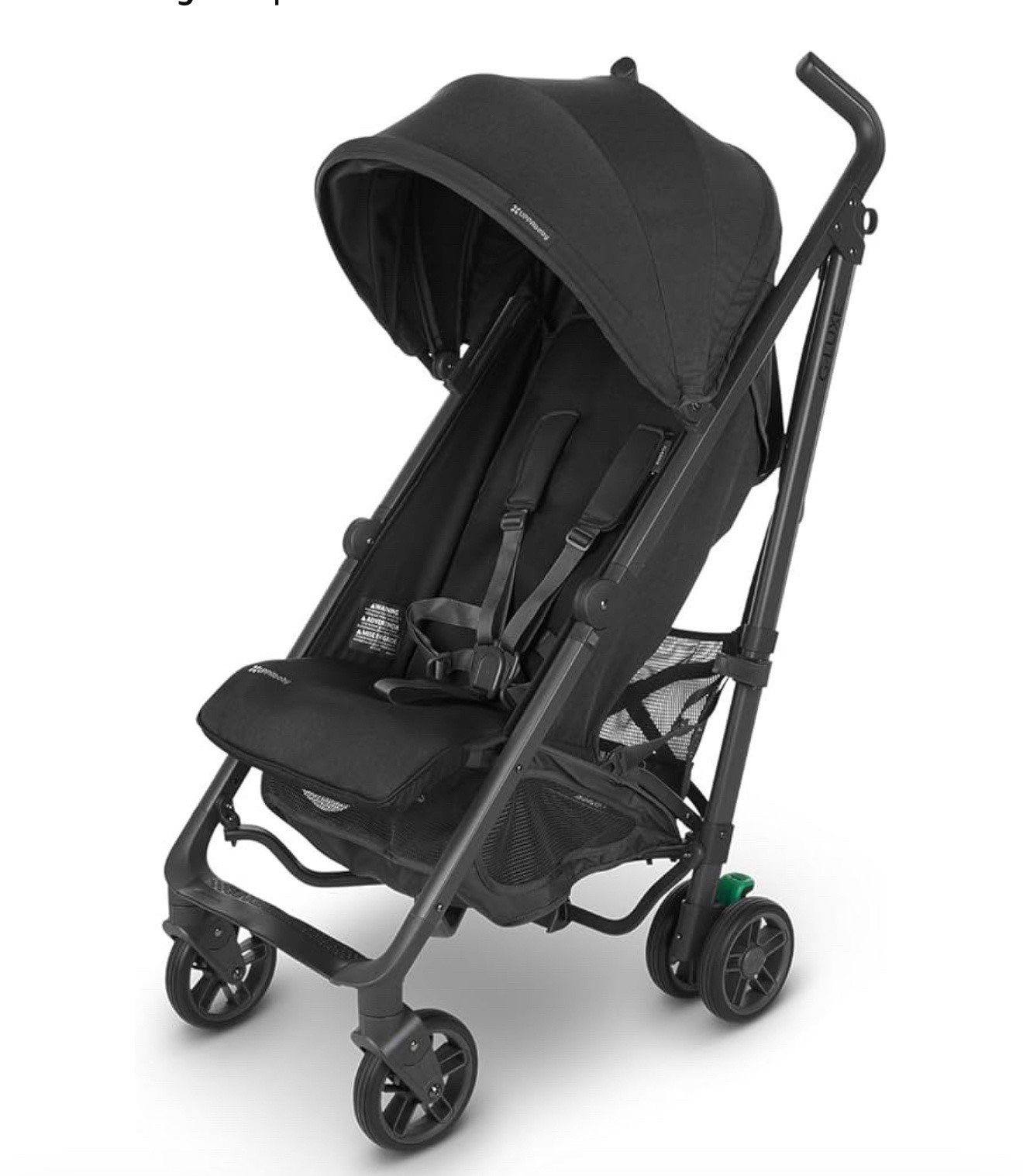 Uppa Baby G-Luxe Umbrella Stroller, Charcoal/Jake, with Extendable Canopy