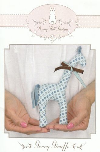 Gerry Giraffe Animal Pattern ~ by Bunny Hill Designs ~ Toy Pincushion Decor