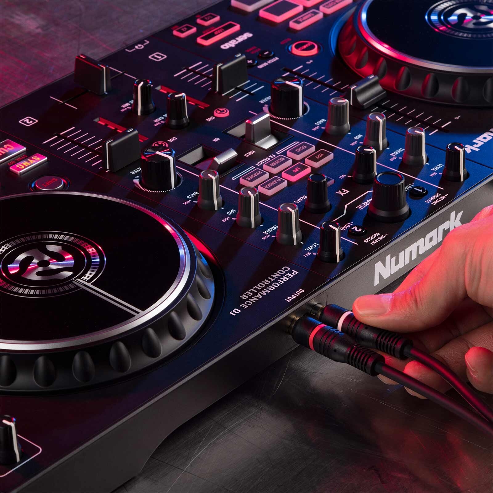 Numark Mixtrack Pro FX Effects 2-Deck Serato DJ Controller w Laptop Stand