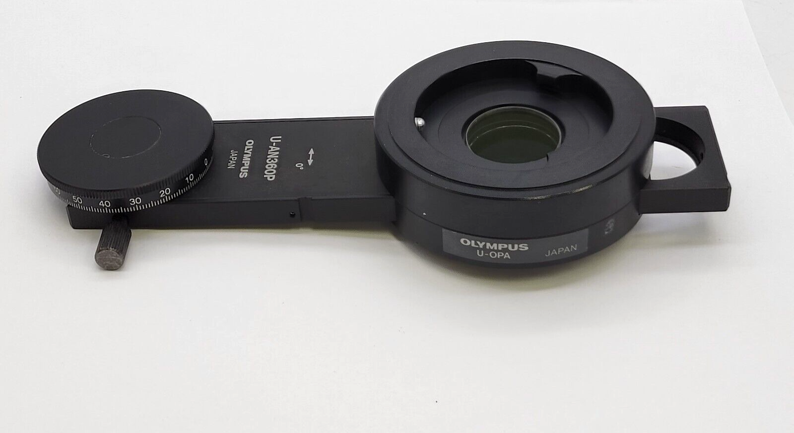 Olympus Microscope U-AN360P Rotating Analyzer with U-OPA Attachment