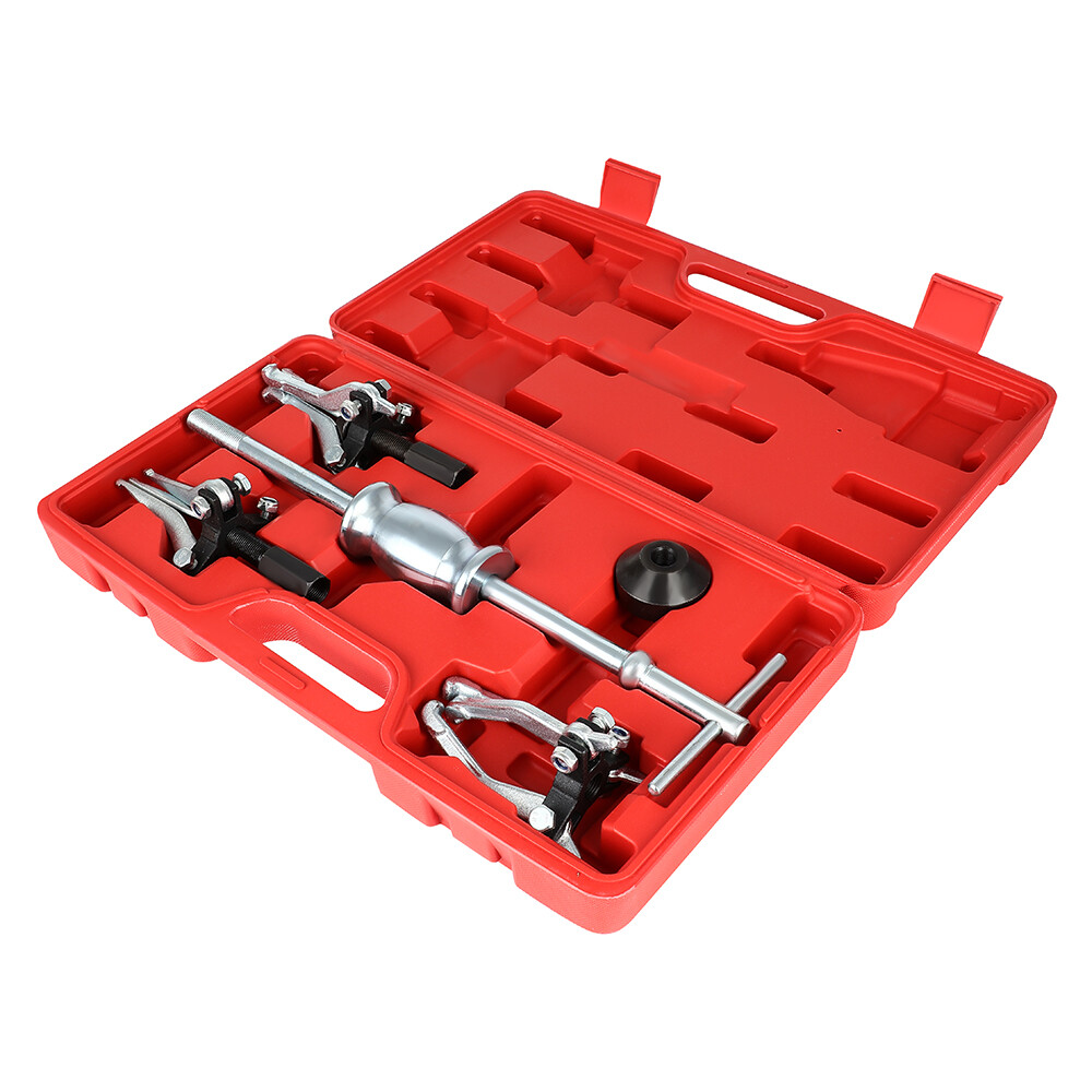 Internal External Bearing Puller 3 Jaw Pullers Slide Hammer Set w/Case Tool Kits