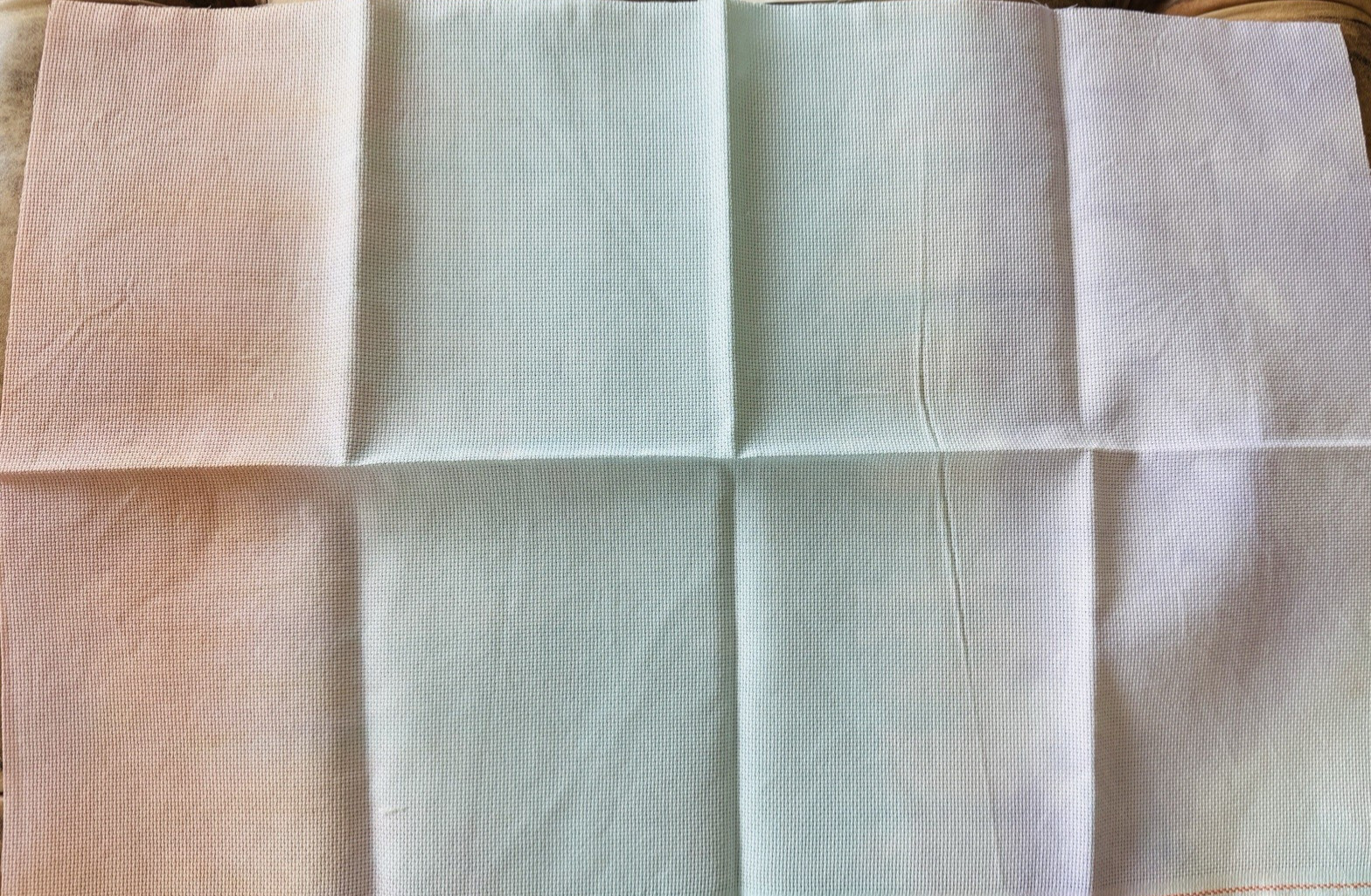 14-count Aida cross stitich fabric “Pastel Dreams” Hand Dyed Fabric 18” x 27”