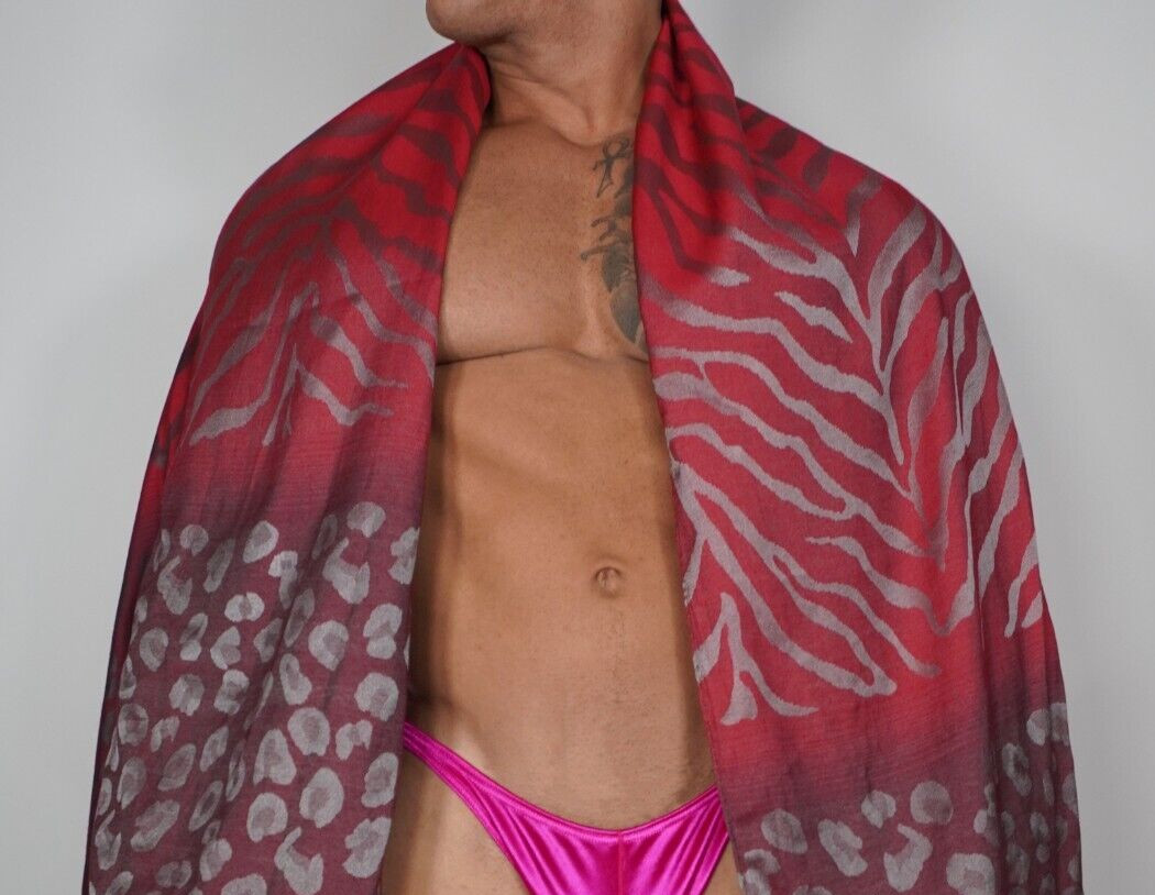 LARGE ANIMAL PRINT MULTICOLOR SCARF UNISEX