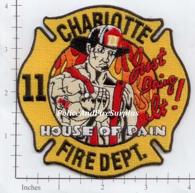North Carolina - Charlotte Station 11 NC Fire Dept Patch House Of Pain