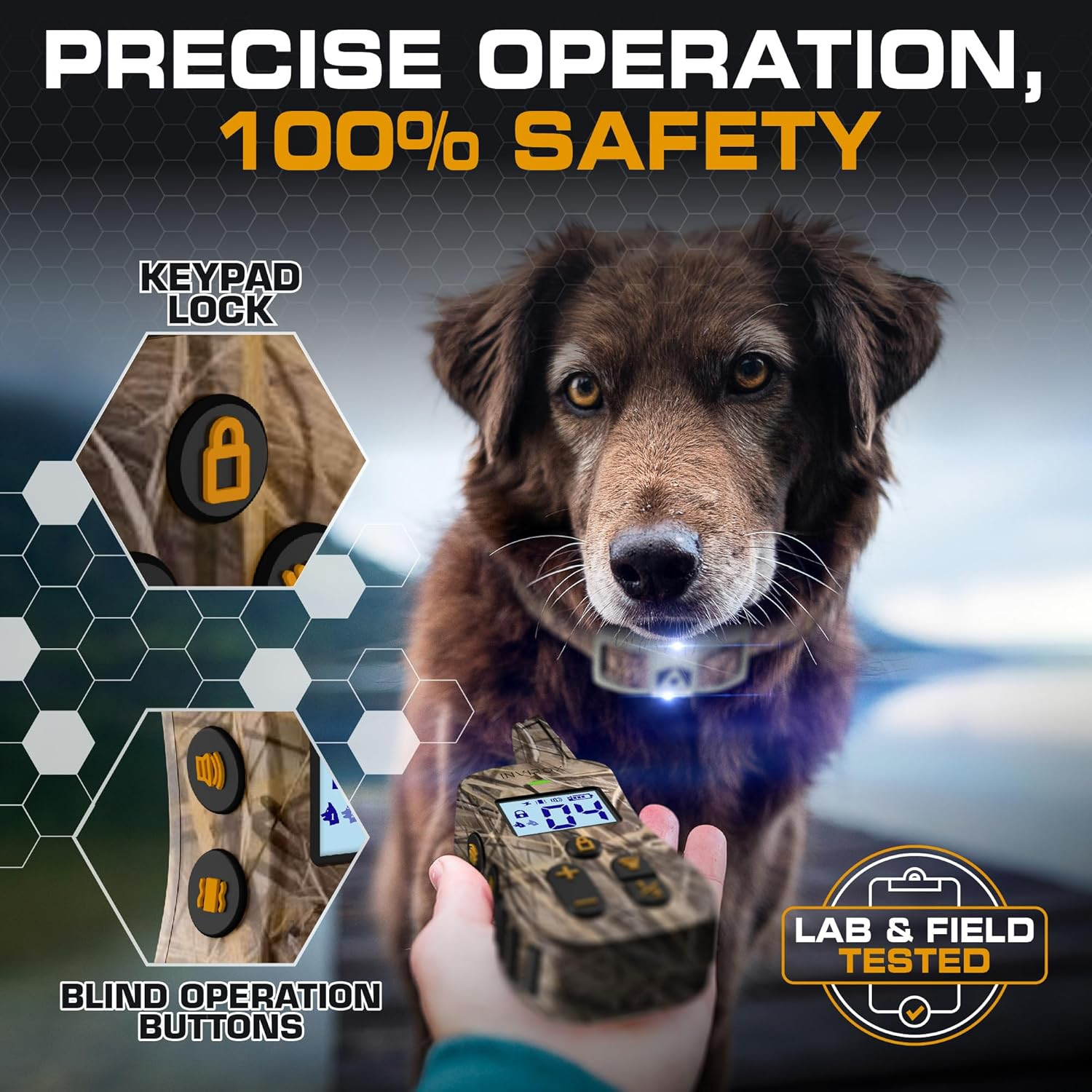 Dual Dog Shock Collar - 124 Levels, 4 Modes, ¾ Mile Range, Safe & Waterproof