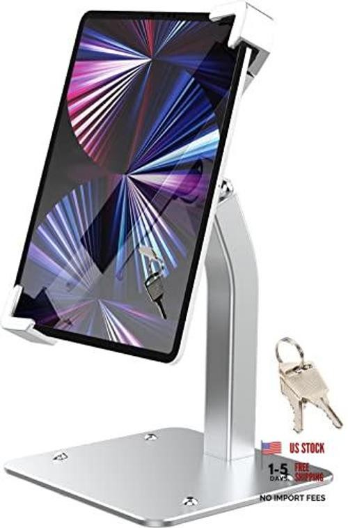 Anti Theft Tablet Stand for Desktop, Security Tablet Mount Retail Kiosk POS |