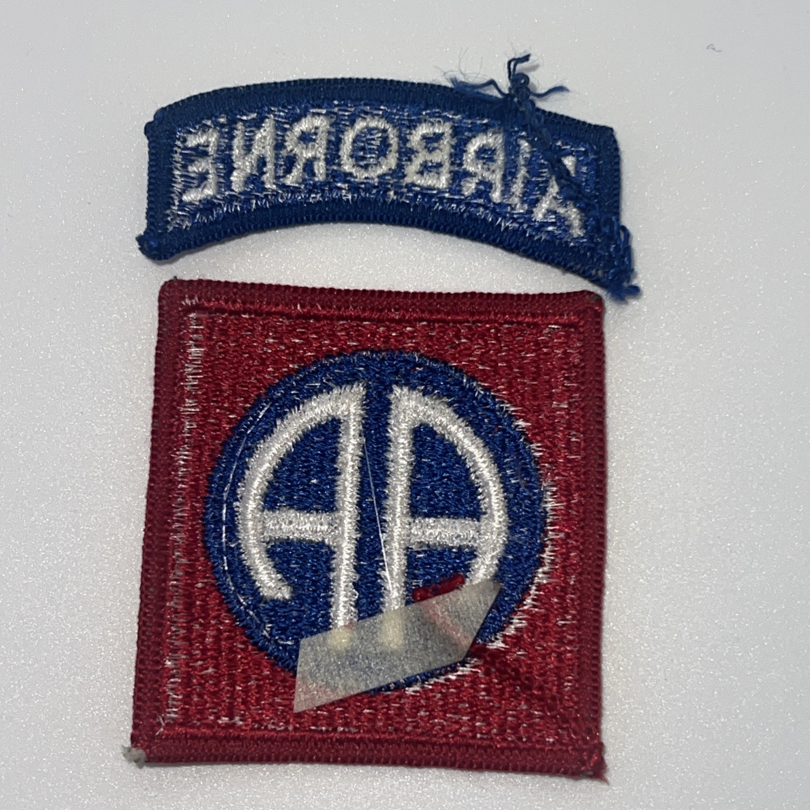 82nd AIRBORNE DIVISION PATCH / TAB SET - COLOR