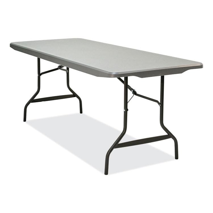 IndestrucTable Commercial Folding Table â€“ Heavy-Duty 72 x 30 Plastic Utilit...