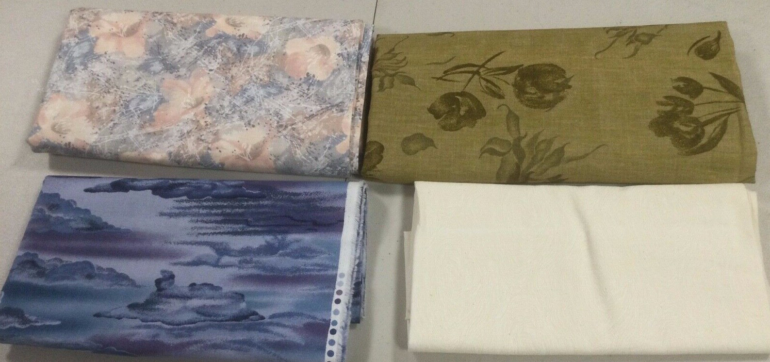Quilting Cotton Fabrics Over 5 Yards 4 Different Fabrics Woodridge & More NEW