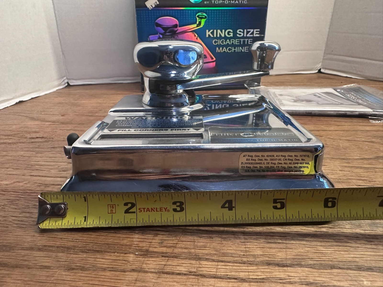 TOP-O-MATIC mikromatic king size cigarette machine