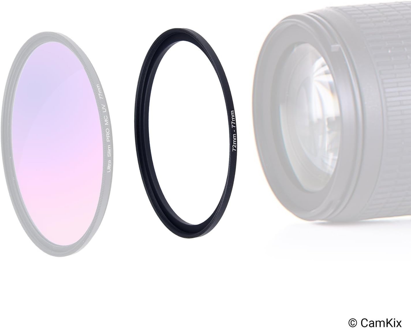 Versatile 9-Piece Step Up Lens Filter Adapter Rings for Maximum Compatibility