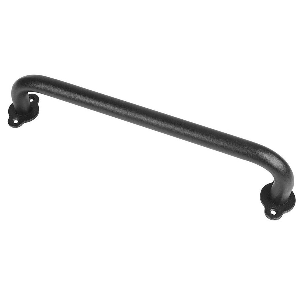 Sliding Barn Door Pull Flush Handle Gate Hardware Set Iron Matte Black