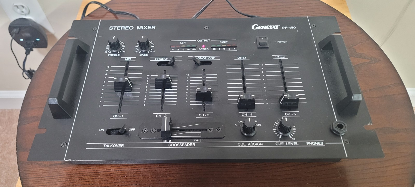 Geneva PF-480 Stereo Mixer. Tested, Works Great. Excellent Condition.