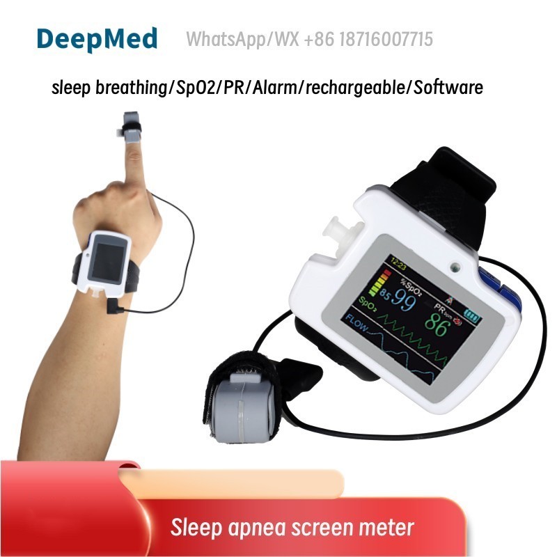 Sleep apnea screen meter sleep breathing SpO2 PR USB Alarm Software Recorder