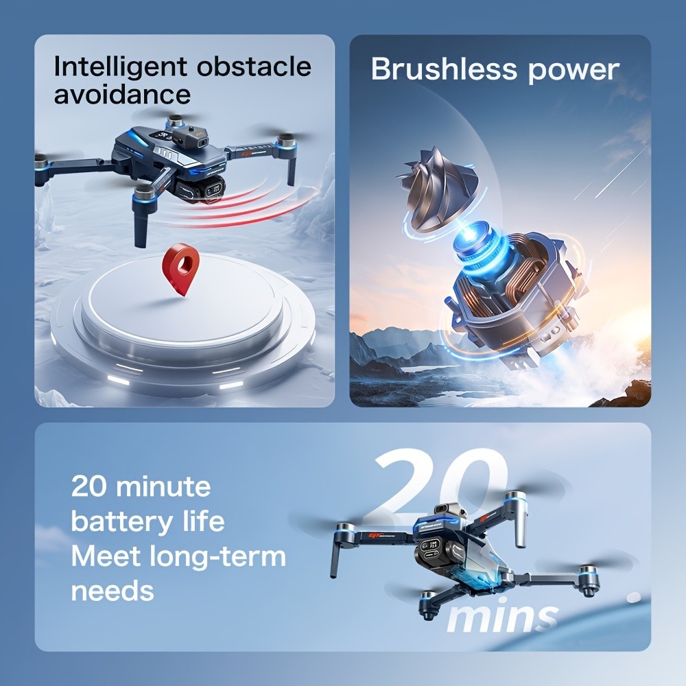 6K HD Pro FPV Drone 5G WiFi Obstacle Avoidance Dual Batteries