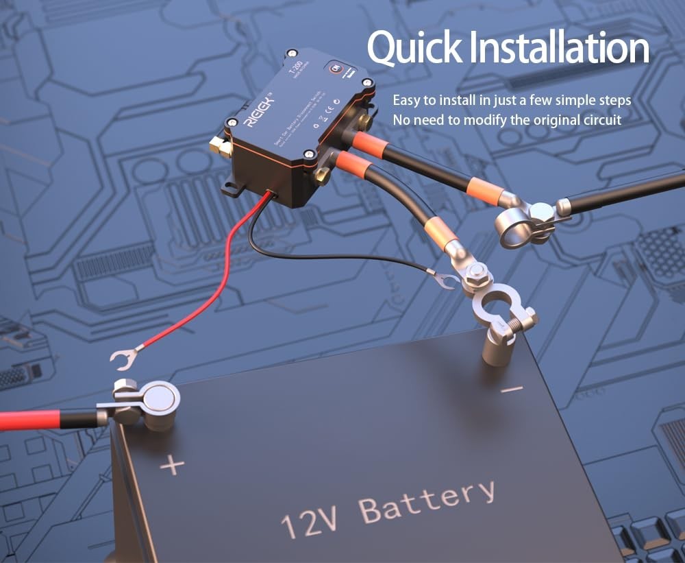 12V Battery Disconnect Switch Remote Control APP Bluetooth Smart Battery Kill Sw