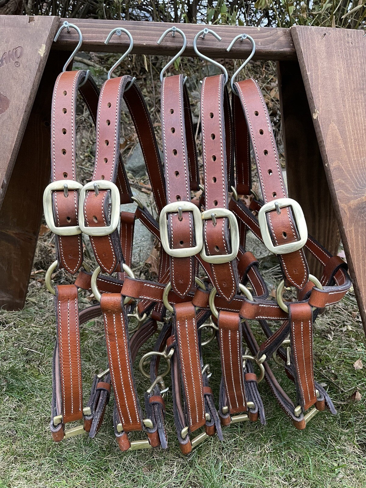 Leaders Worldwide Draft Leather Halter!