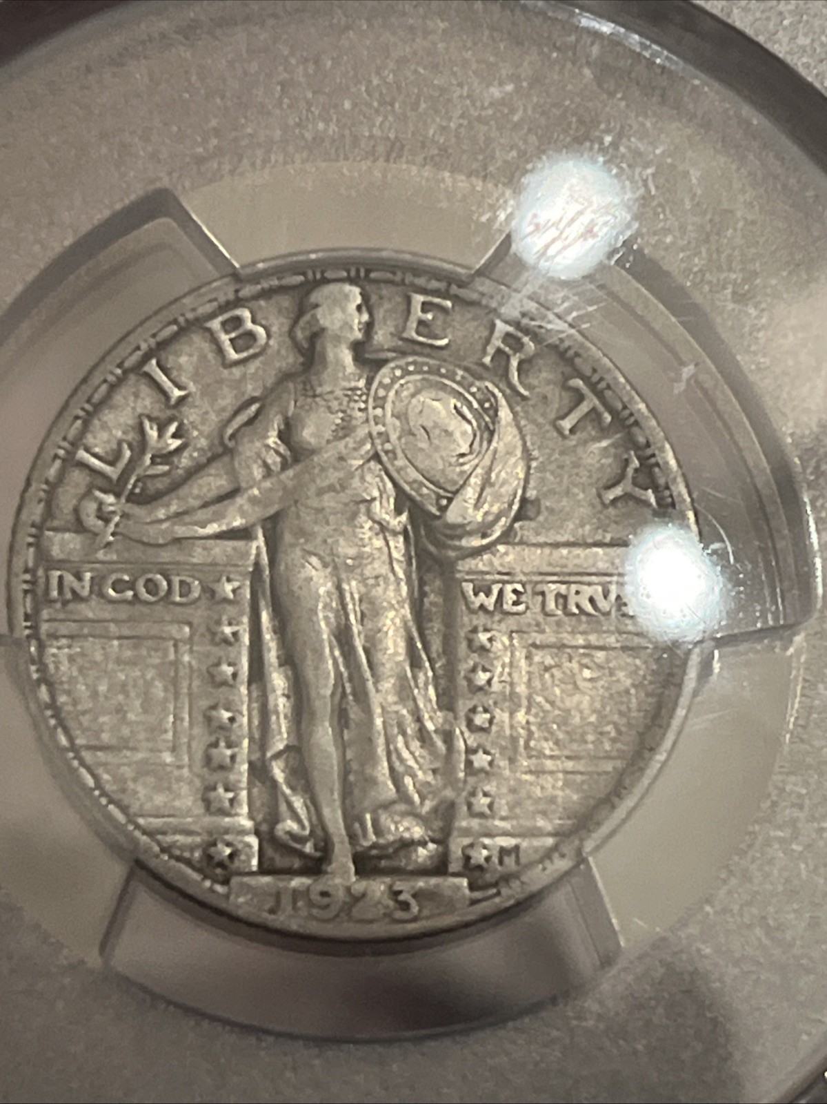 1923 standing Liberty quarter PCGS VF 30