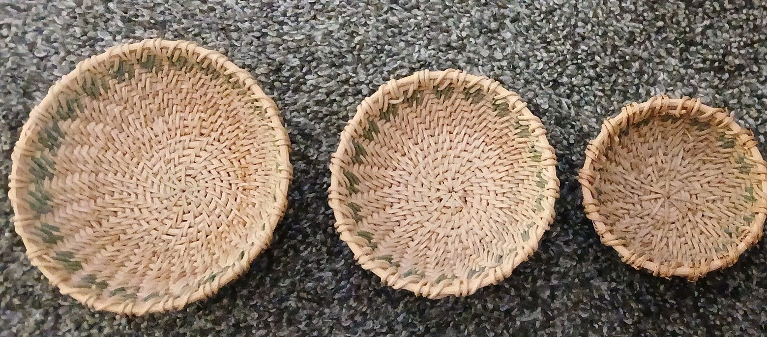 THE BOYD'S COLLECTION Miniature Round Tightly Woven Round Basket Original Sticke