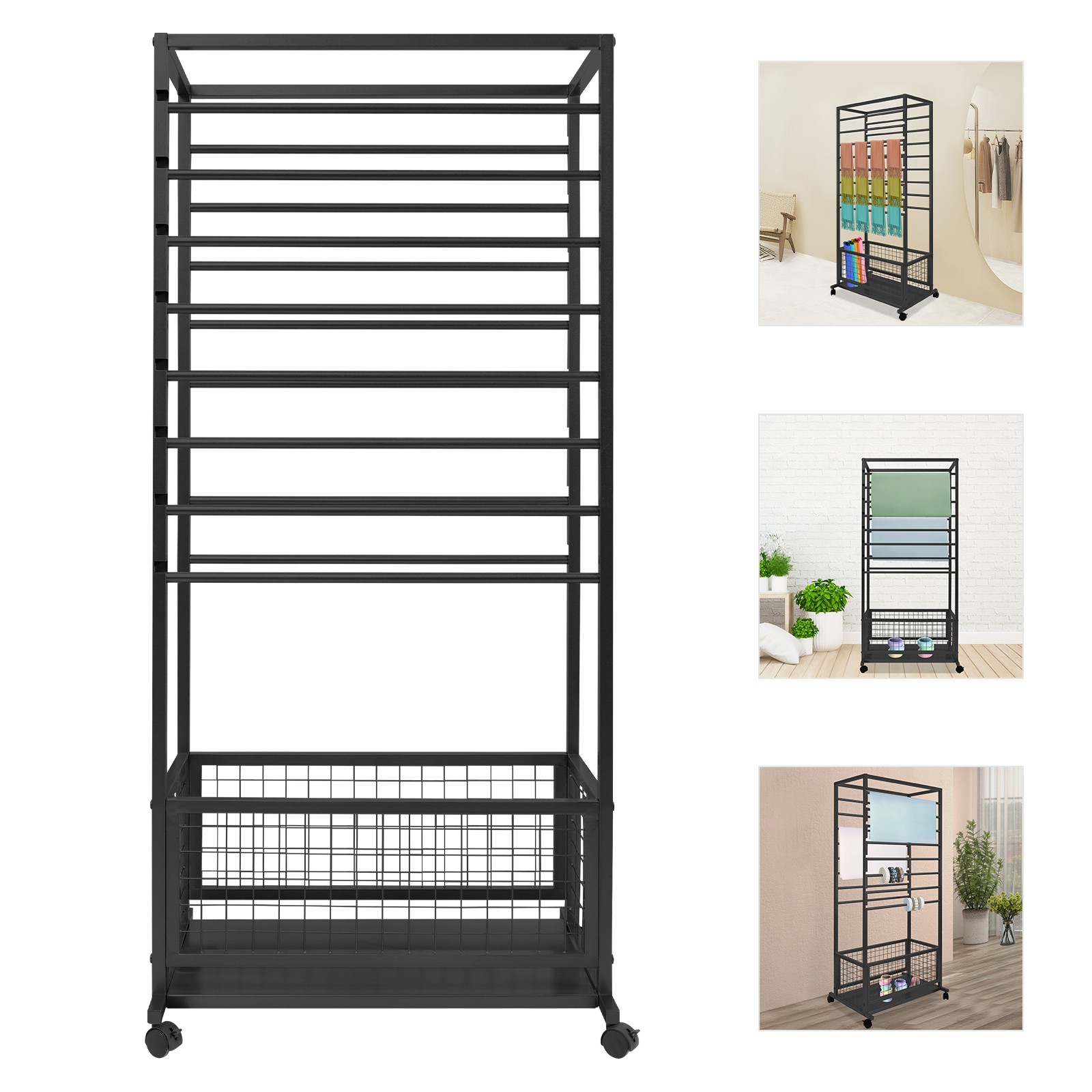 16-Layer Ribbon Display Rack Organizer Rack Storage Shelf Multi-Tier Organizer