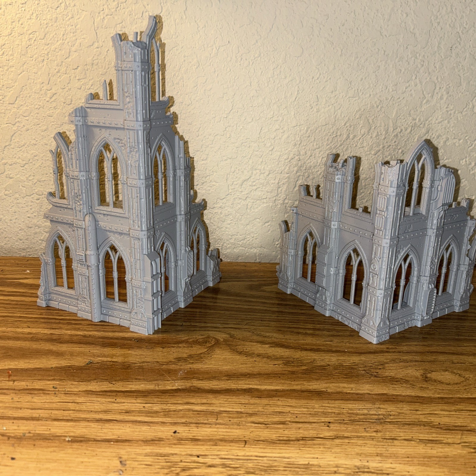 X5 Gothic Ruins Miniature Wargame Terrain Lot, Perfect For Warhammer 40k
