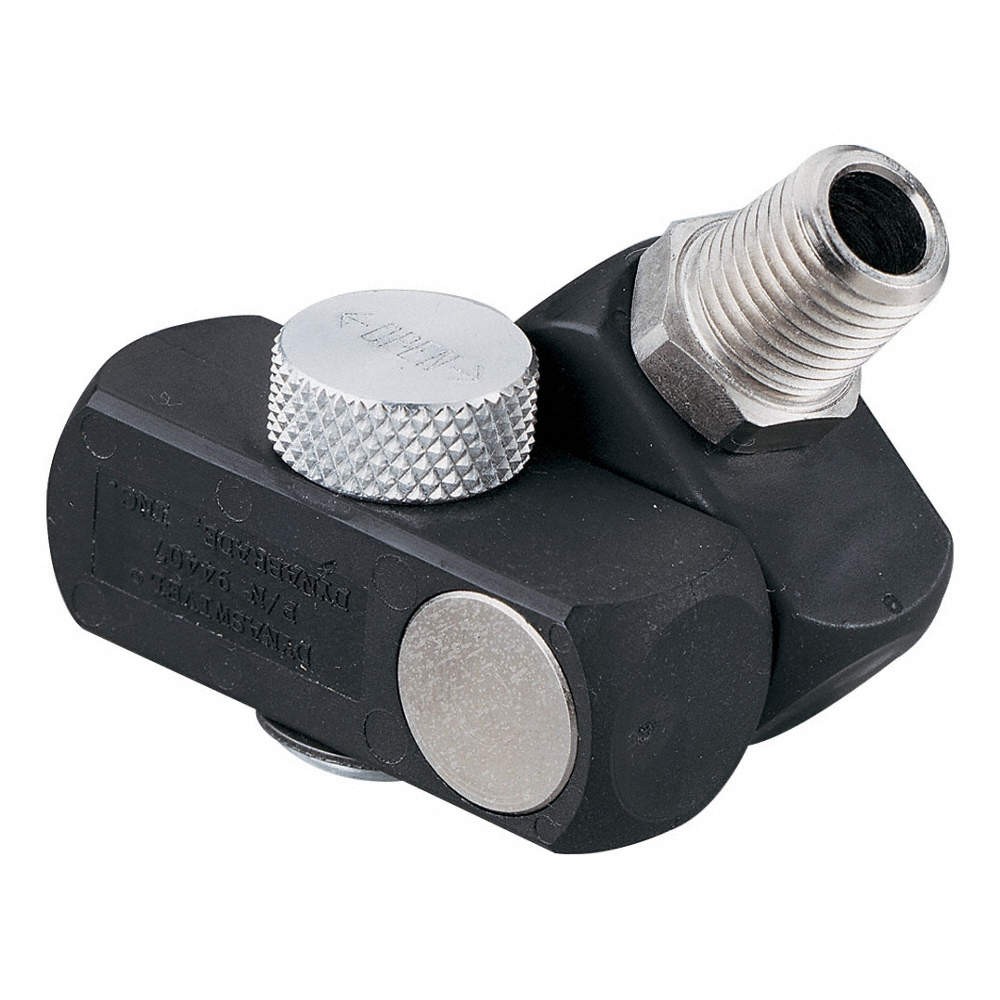DYNABRADE 94407 Swivel Connector,1/4"NPT Inlet,2.5"L 13F691