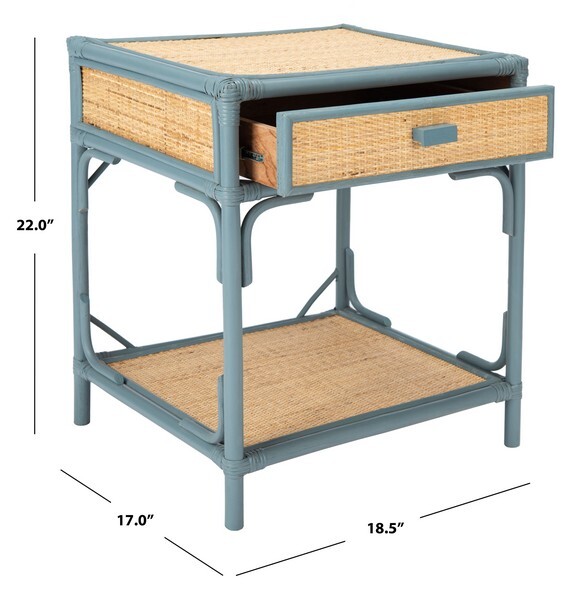 Safavieh ROYA 1 DRWR 1 SHELF NIGHTSTAND, Reduced Price 2172741059 NST4005B