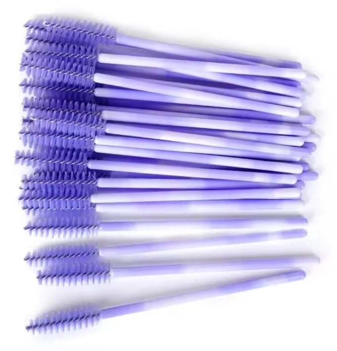Disposable 50 pcs per pack eyelash brushes mascara wands  applicator  spoolies