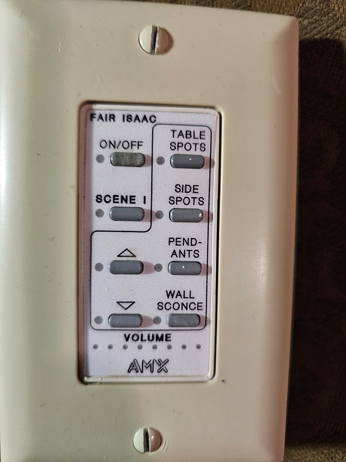 AMX fair isaac ABS/PC PC790 B-1584 TABLE SPOTS SIDE PENDANTS VOLUME WALL SCONCE