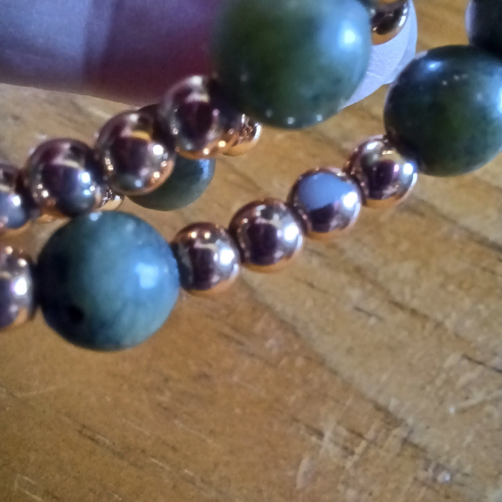 Prehnite Wire Wrap Bracelet