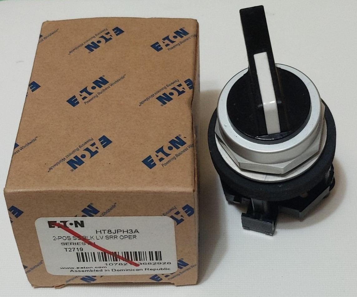 CUTLER HAMMER / EATON HT8JPH3A SELECTOR SWITCH OPERATOR 2 POSITION SPRING